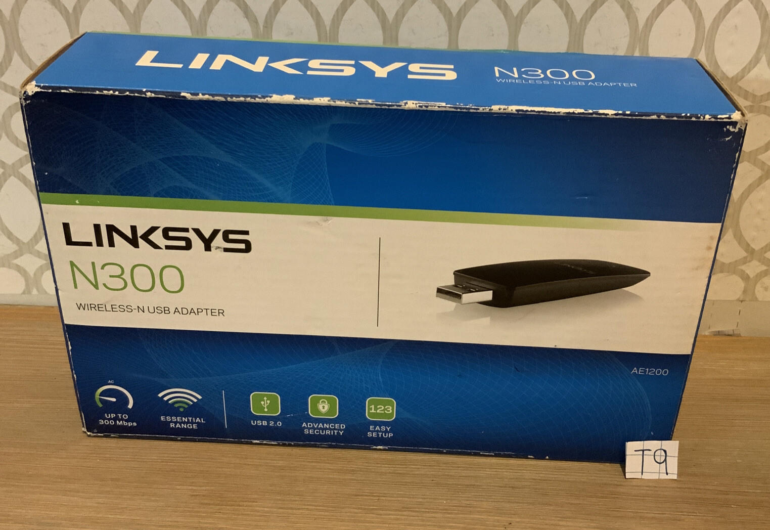 🌍 Linksys N300 Wireless-N USB Adapter (Model AE1200)Distressed Box ‼️