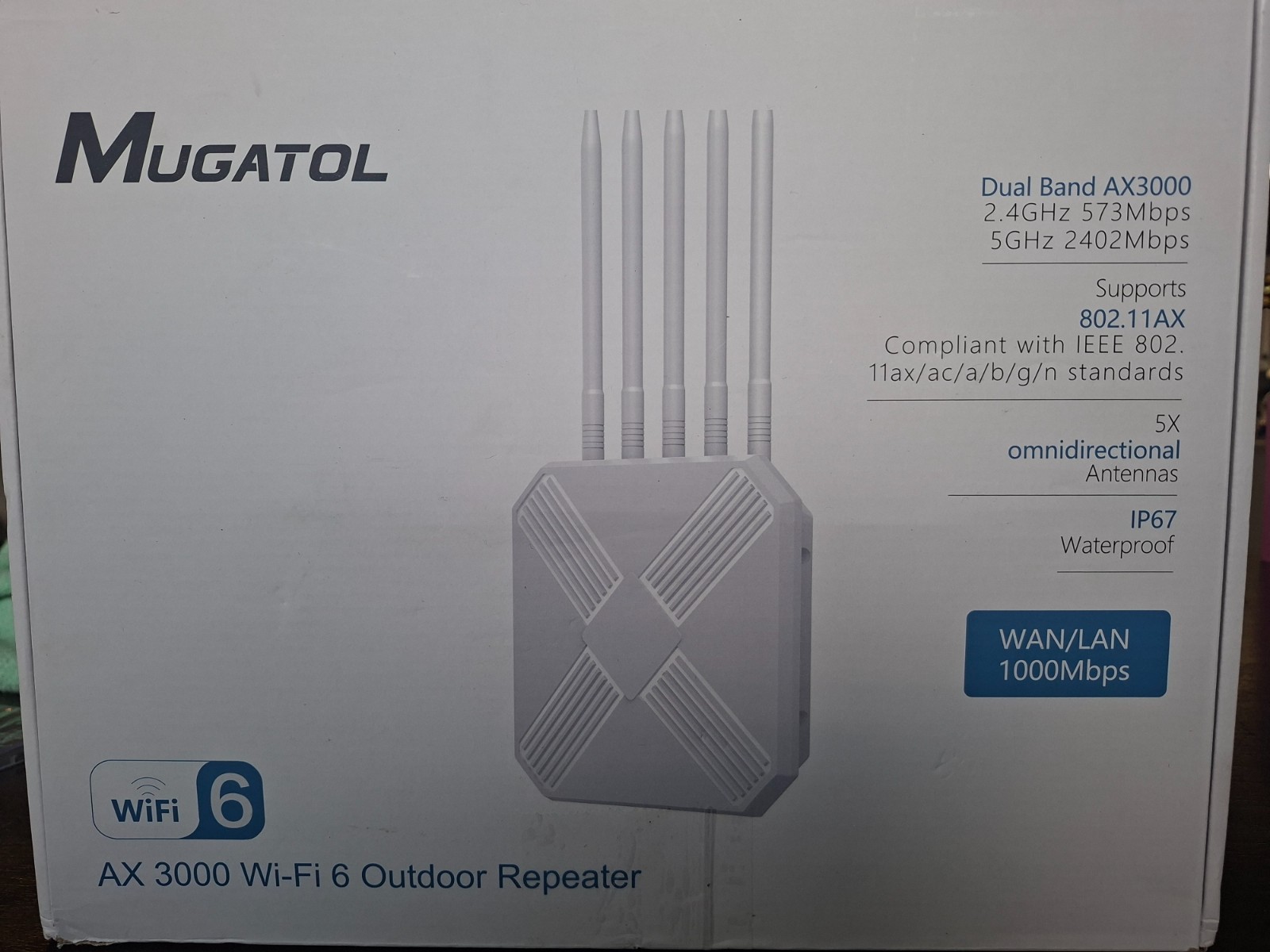 Mugatol ax 3000 wifi 6 putdoor repeater