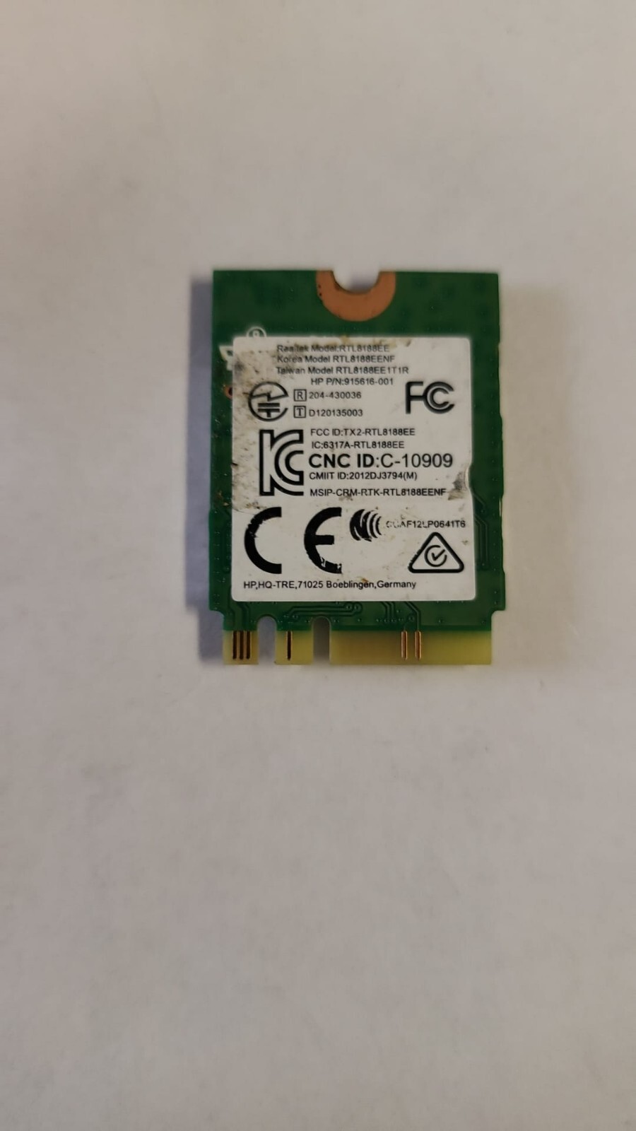  New HP SPS: 915617-001 Realtek RTL8188EE 802.11b/g/n NGFF U98H113.00, AW-NE259N