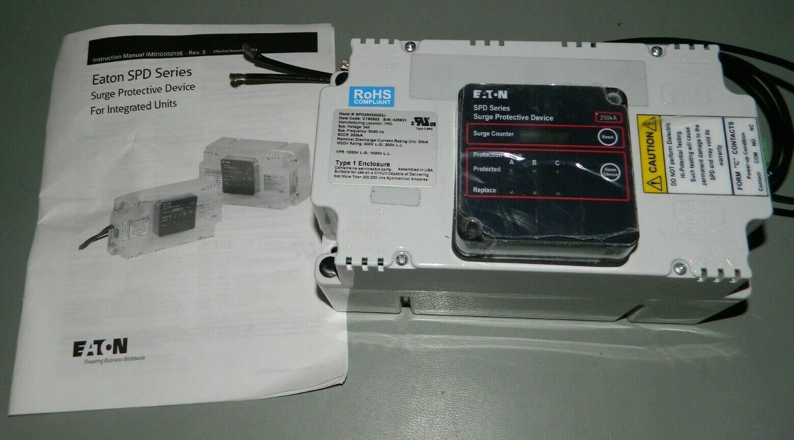 Eaton SPD250240D3J SPD Surge Protective Device 240V 