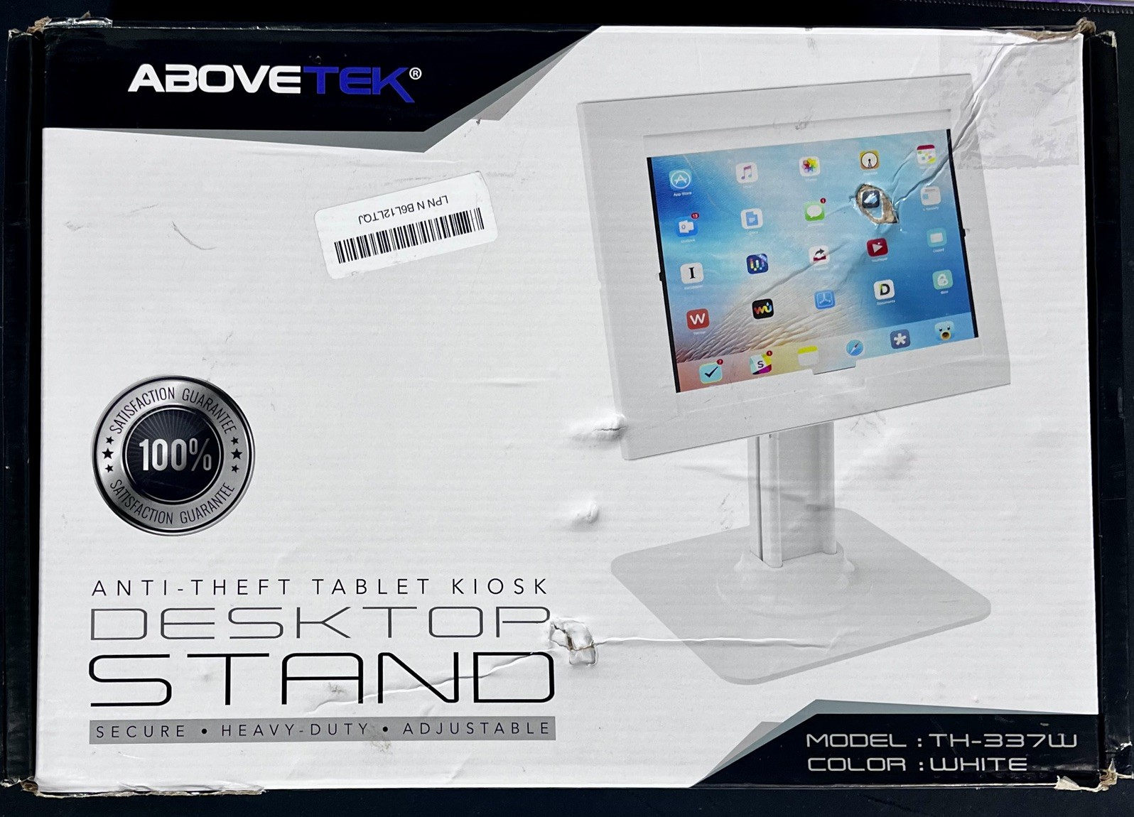 AboveTEK Anti-Theft iPad Kiosk Stand – POS iPad Security Stand & Locking Tablet
