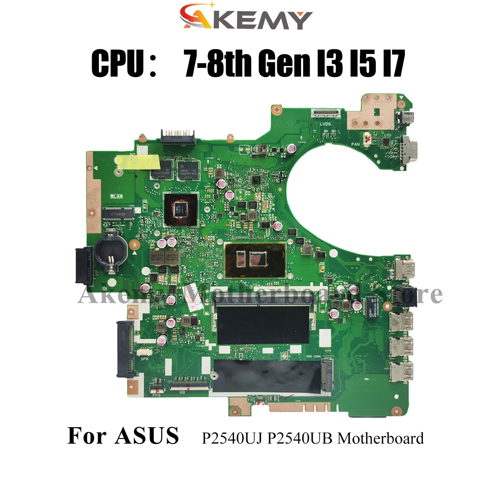 P2540UB Laptop Motherboard For ASUS P2540U P2540UJ Mainboard W/ I3 I5 I7 CPU