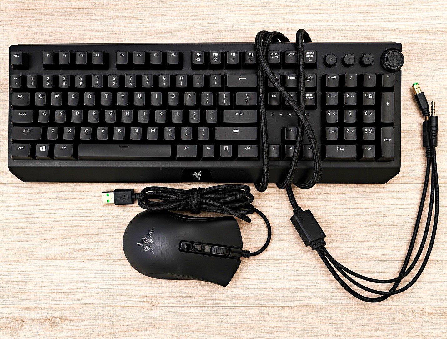 Razer BlackWidow Elite Green Switch Gaming Keyboard + DeathAdder Elite Mouse RGB