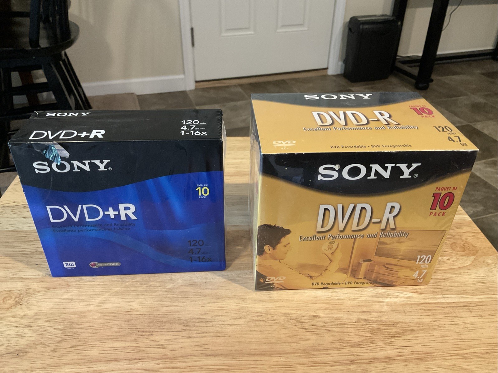 SONY DVD+R 10 Packs X2 (20 Total) 120 Min 4.7 GB NEW Sealed