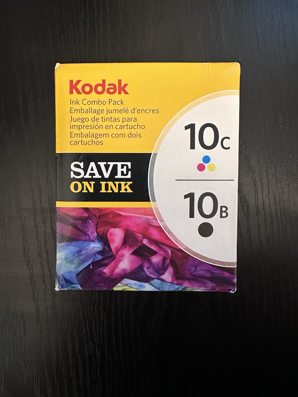 Kodak 10B & 10C Ink Combo Pack - CAT 836 7849 - Black & Color Cartridges, Sealed