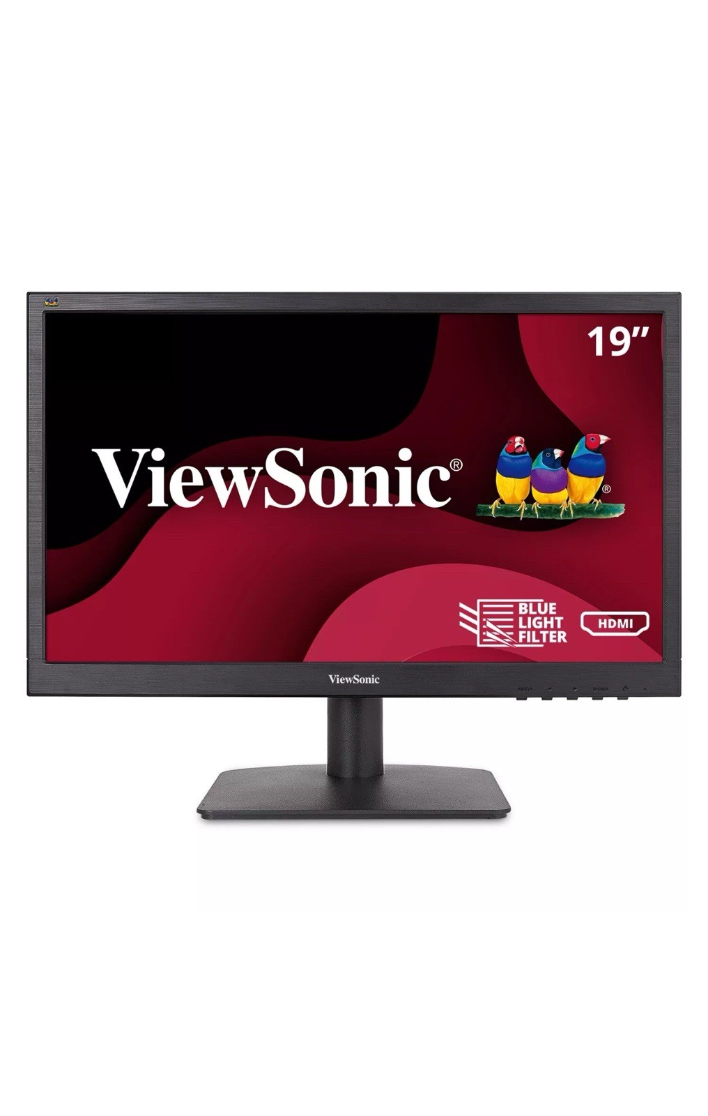 ViewSonic Home and Office Monitor VA1903H 19" WXGA 1366x768p 16:9 with HDMI