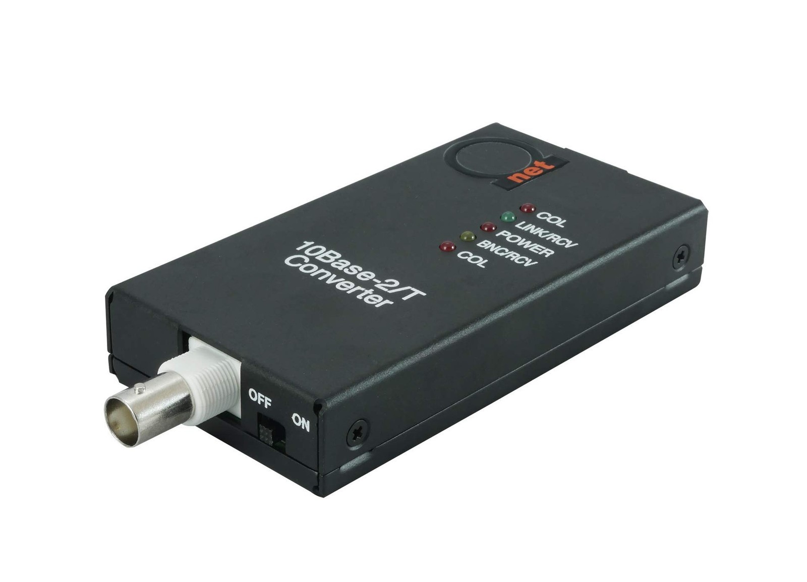 10BaseT RJ45 UTP to 10Base2 Thinnet Coax BNC Media Converter | Ethernet Adapt...