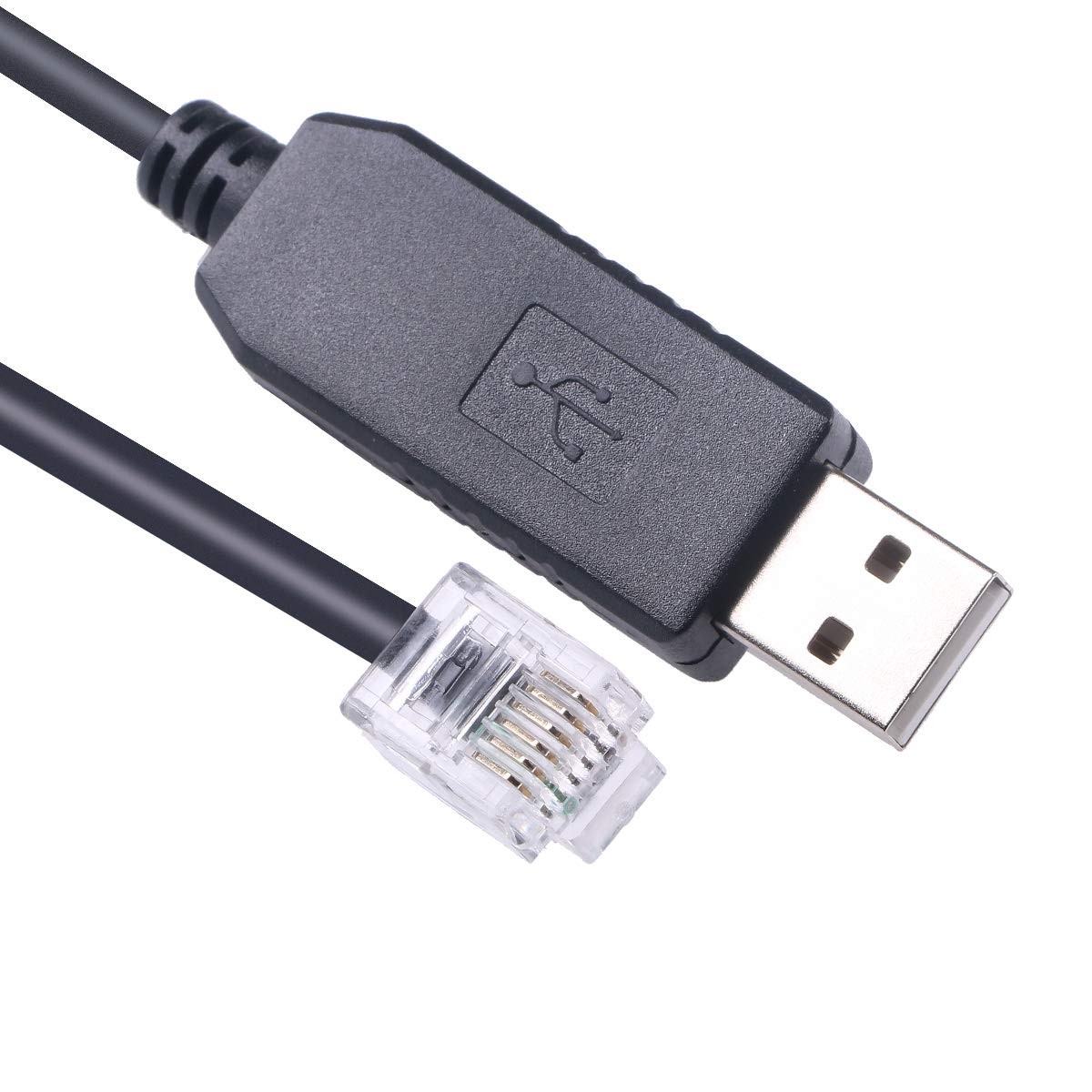 USB to RJ12 6P6C PLC Programming RS232 Serial Cable DirectLOGIC Adapter