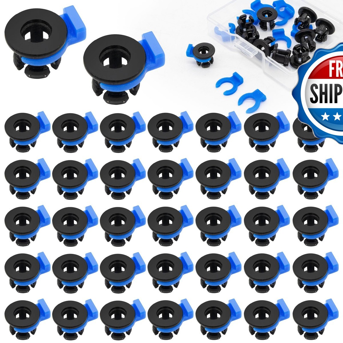 Niuohoy 40PCS Bowden Tube Coupler Collet Clamp Clip Bowden Collet And Clip Set