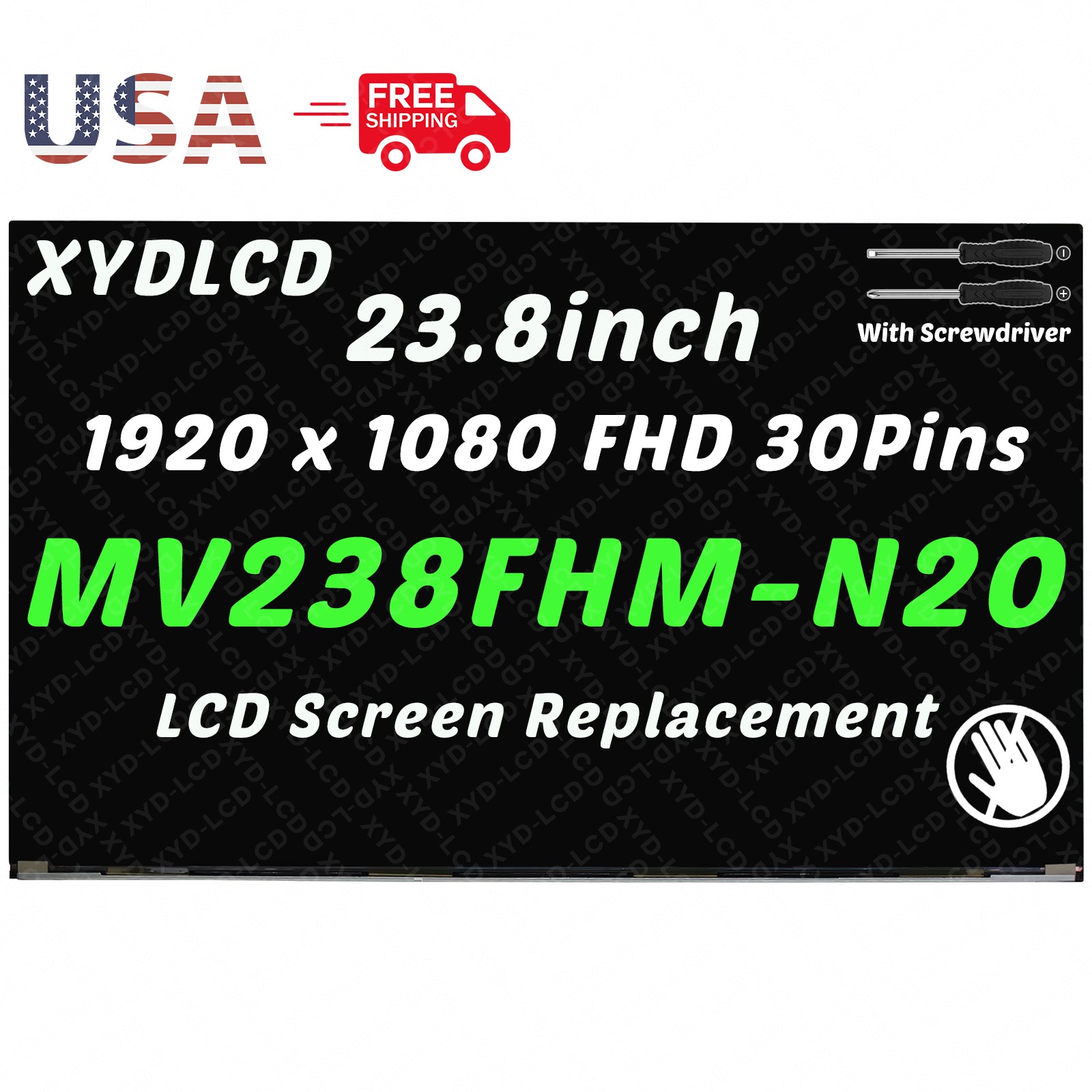 23.8in SD10Z50303 for Lenovo IdeaCentre AIO 3-24ALC6 F0G1 LCD Non-Touch Screen