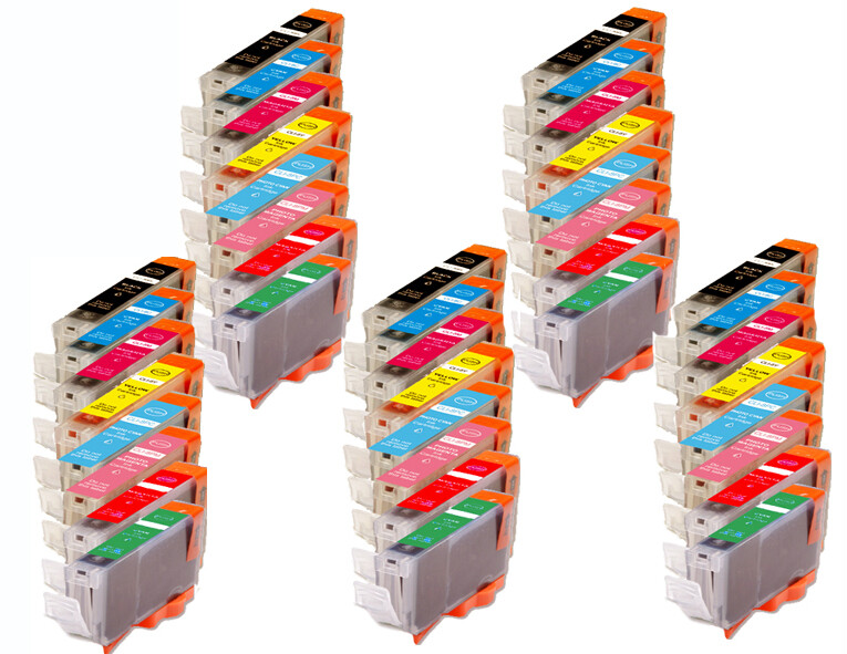 40PK CLI-8 Replacement Ink Cartridges for Canon Pixma Pro9000 Mark II w/ chip