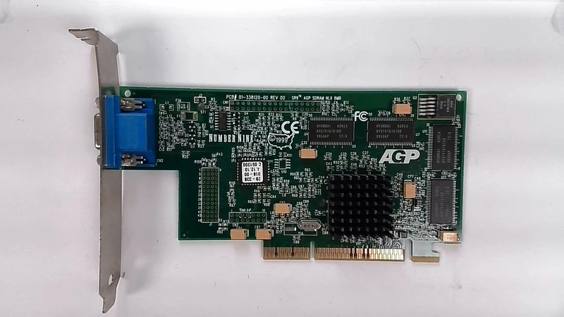 09N5898 ibm 8MB 2X agp video card number nine