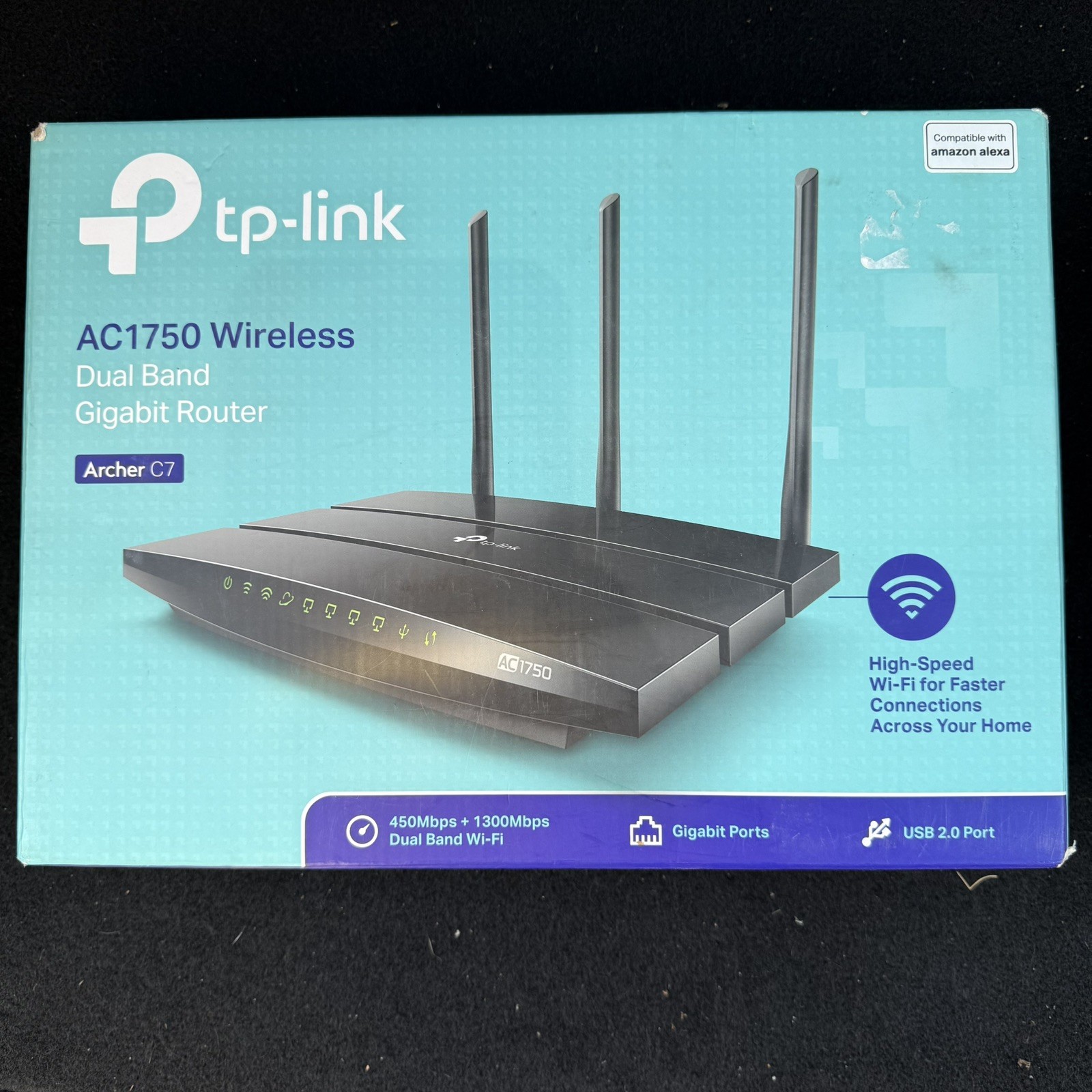 TP-Link Archer A7 AC1750 Wireless Dual-Band Gigabit Router - Black new open box 