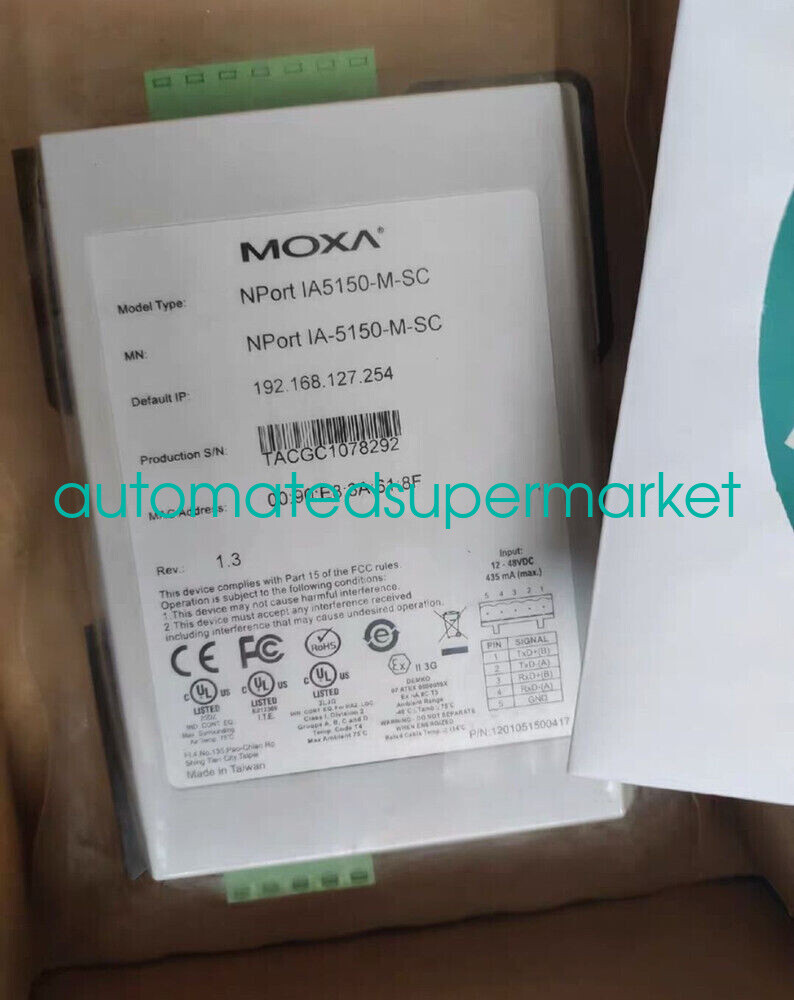 1Pcs New NPort IA-5150-M-SC NPort IA5150-M-SC Serial Server Shipping DHL/FedEX