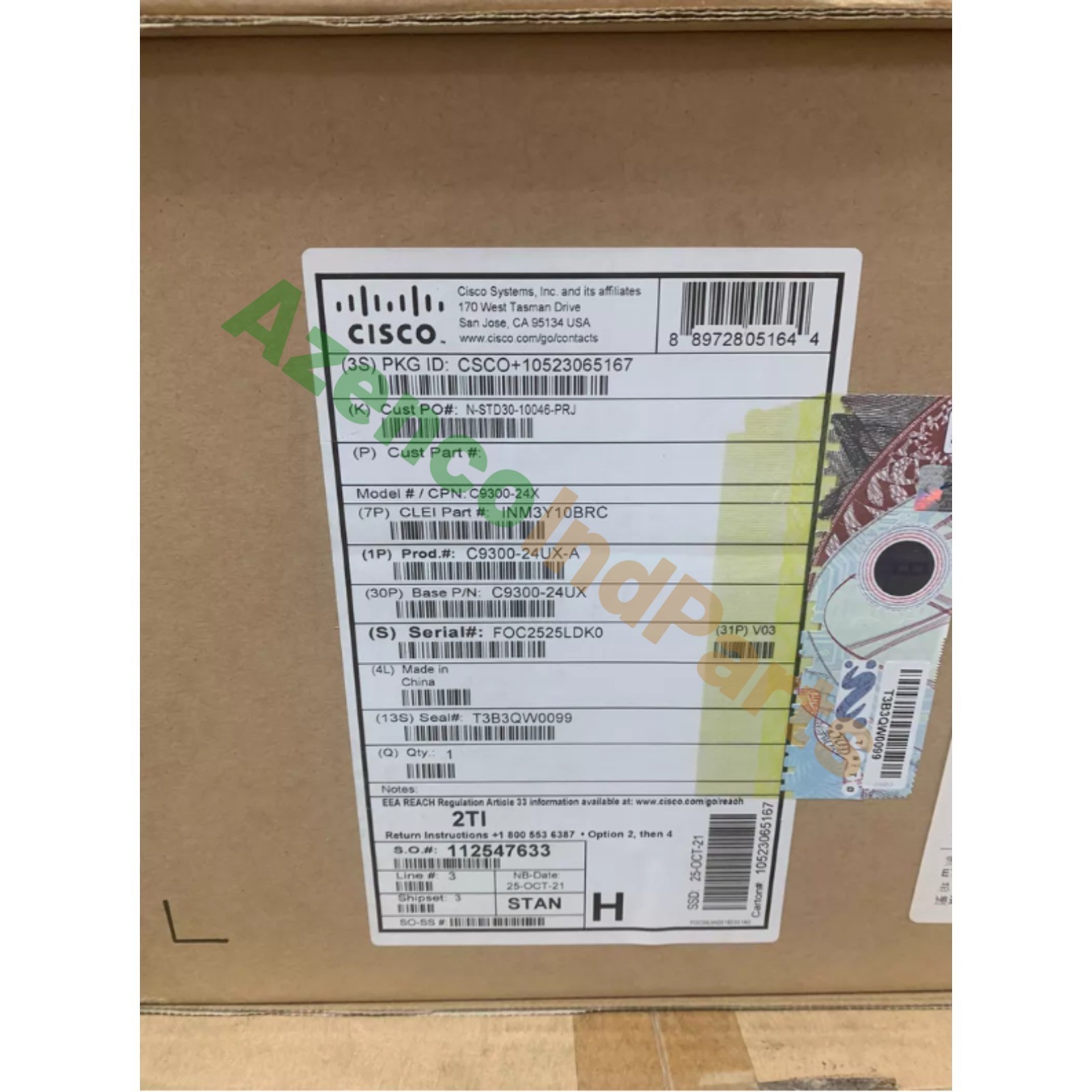 NEW Cisco C9300-24UX-A Fully Managed Power over Ethernet Switch FREE Delivery