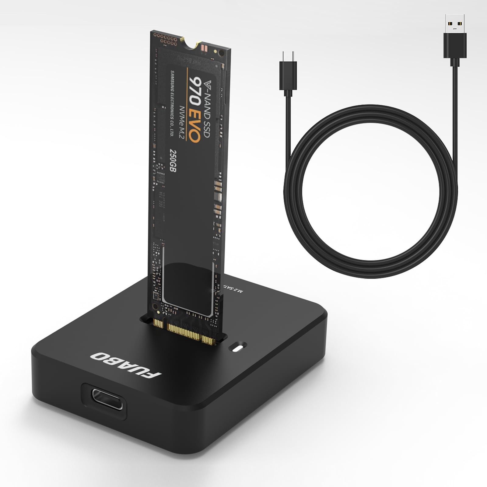10Gbps M.2 SSD to Type C Docking Station, NVMe & SATA NGFF Reader Adapter for M
