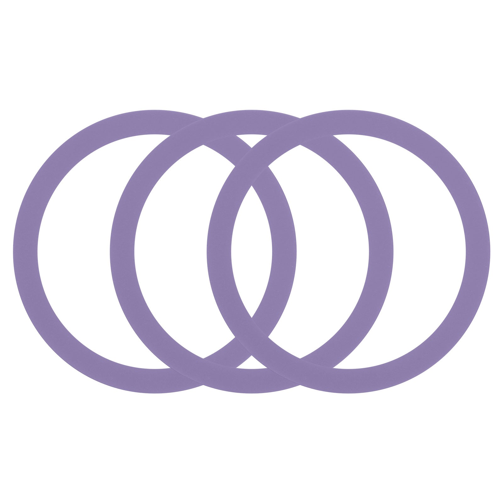 3Pcs Magnetic Adapter Ring Magnetic Wireless Charger Conversion Light Purple]