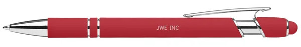 Stylus-pen; Bright Alpha Soft Touch, Metal Stylus, Ballpoint Pen, by JWE Inc. 