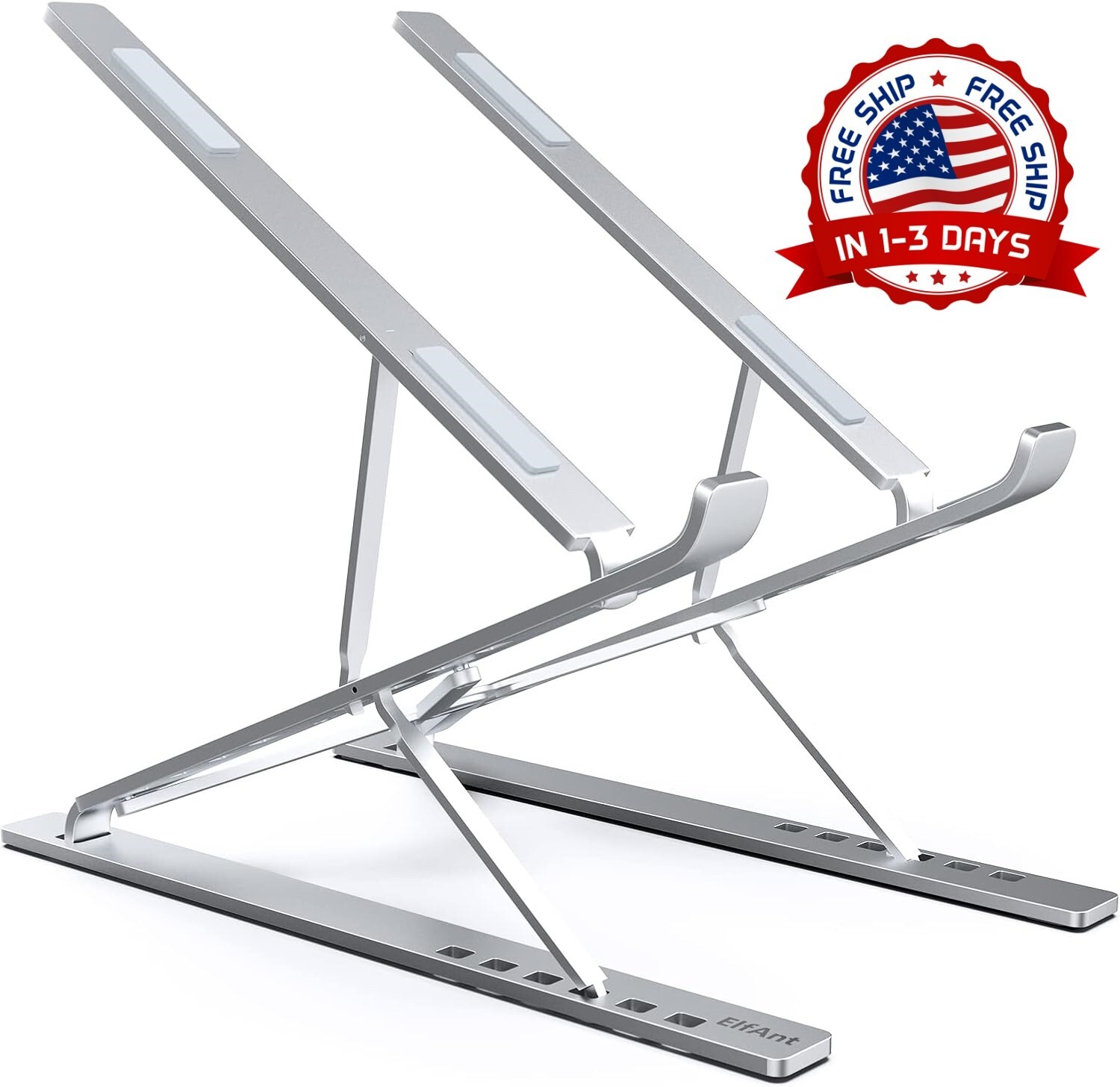 Soporte Para Computadora Portátil De Aluminio Ergonómico Ajustable, Hasta 17" US