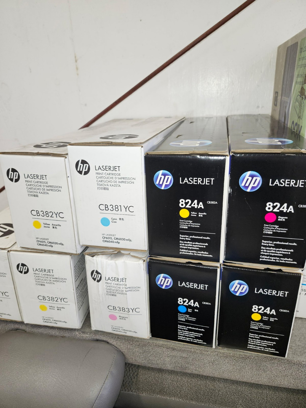 HP Genuine 824A CB381A/CB382A Cyan Magenta Yellow Toner for CP6015