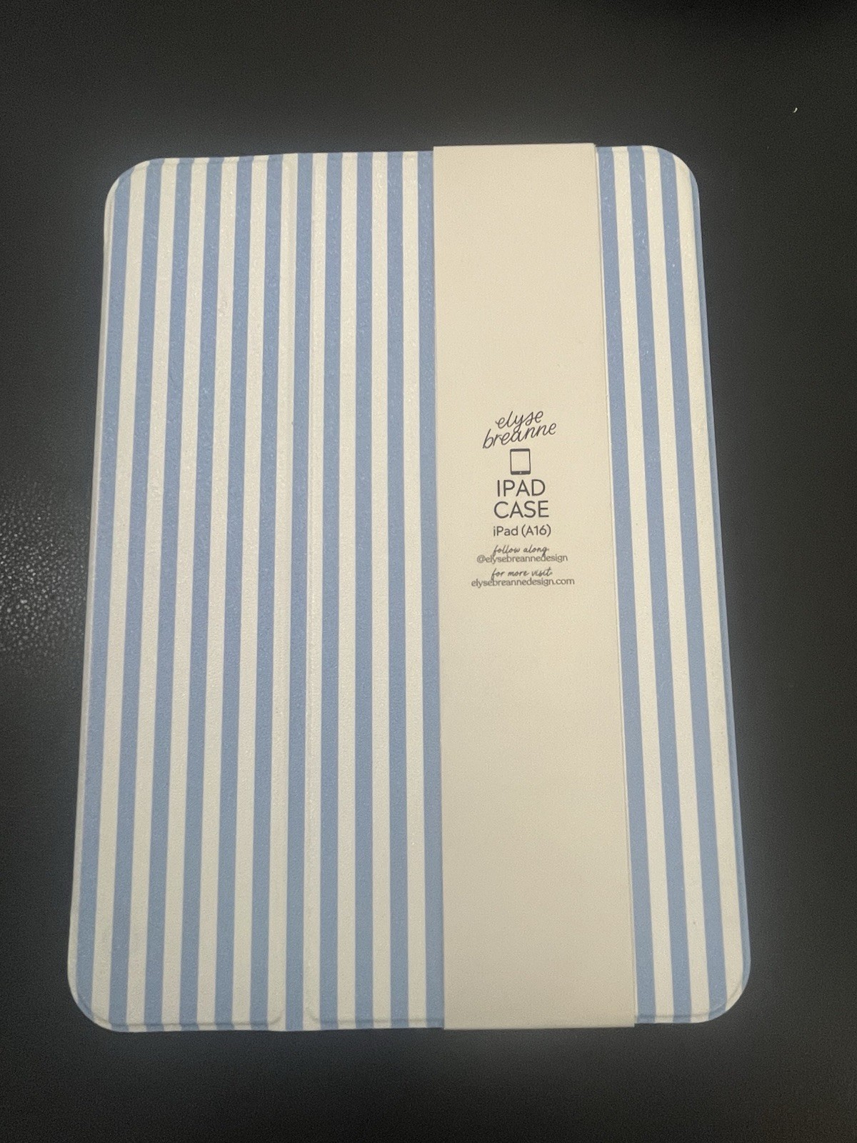 elyse breanne Blue Stripes Clear Back iPad A16  11"  - 11TH GEN Case