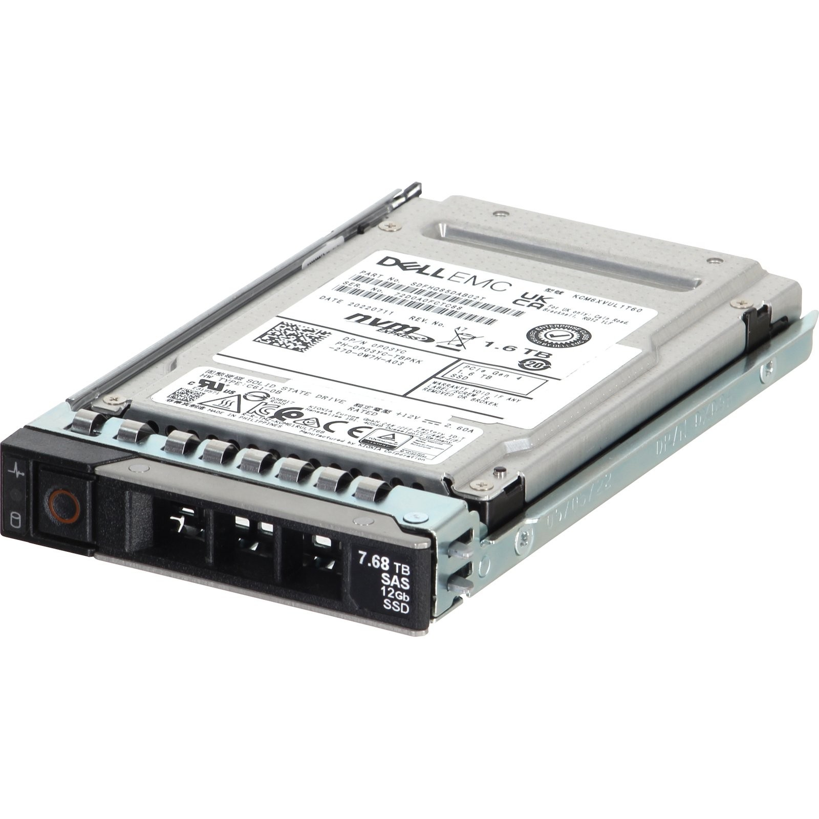 P03YC-CP1 Dell 1.6TB Enterprise NVMe Gen4 MU MLC 2.5 SSD CM6-V CPO