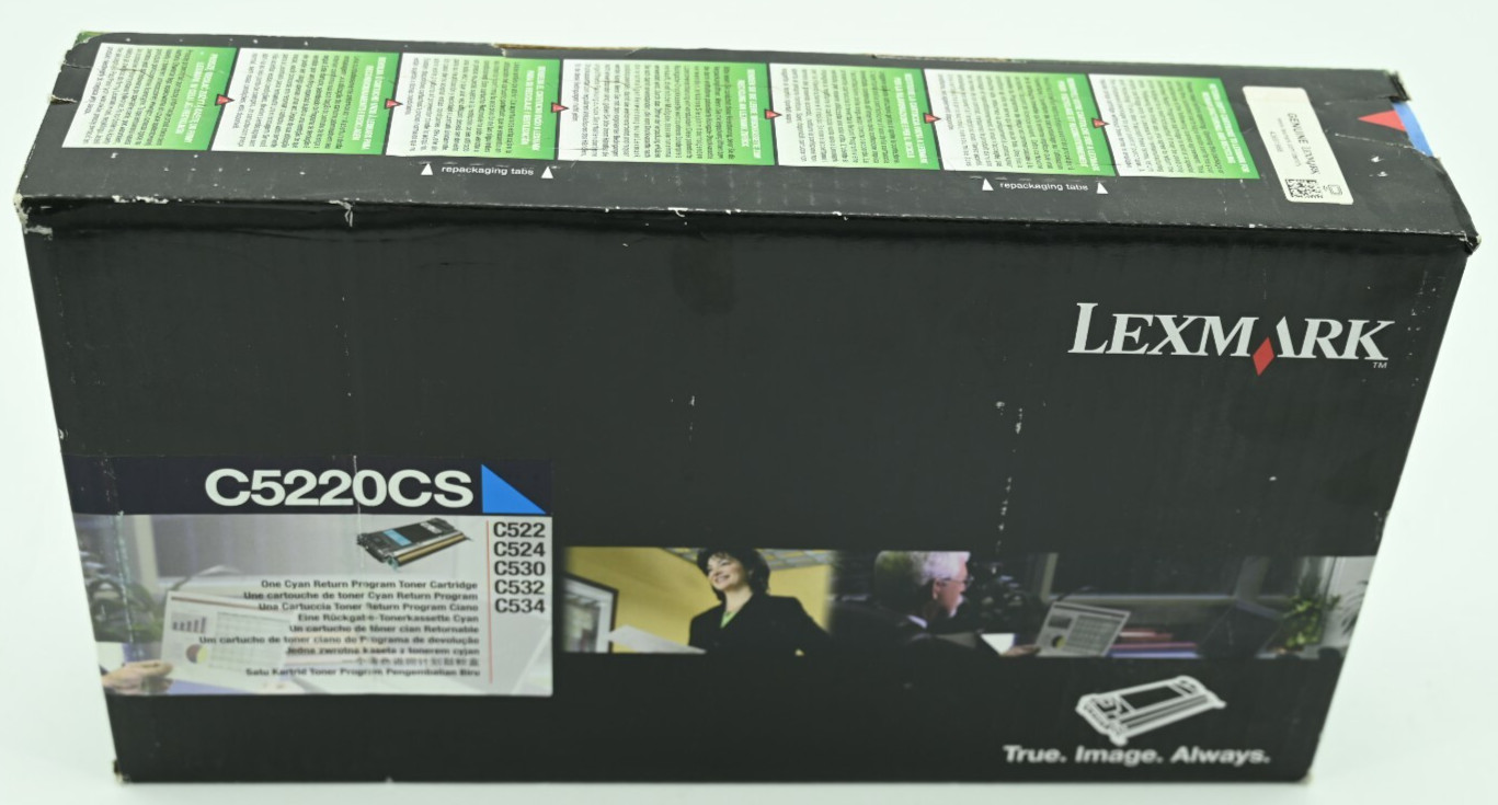 Genuine Lexmark C5220CS Cyan Toner Cartridge (Brand New OEM)