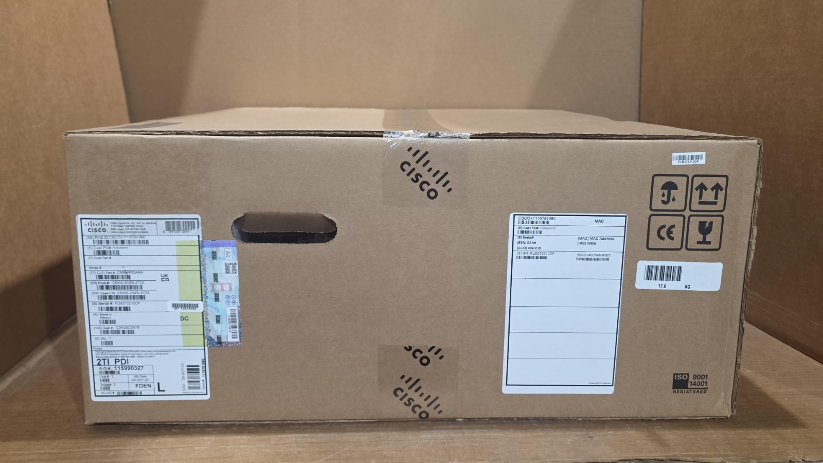 Cisco C8300-2N2S-4T2X 4-Port Gbe 2x 10GbE 2SM & 2NIM Router New Sealed Clean SN