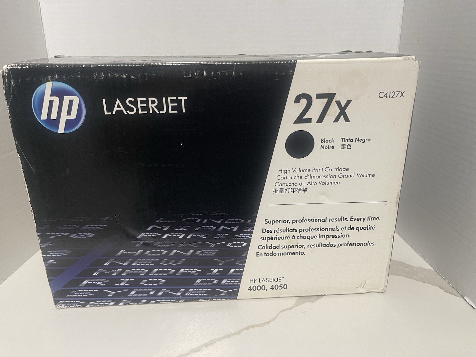 Genuine HP 27X Black High Yield Toner Cartridge, C4127X New and Sealed 