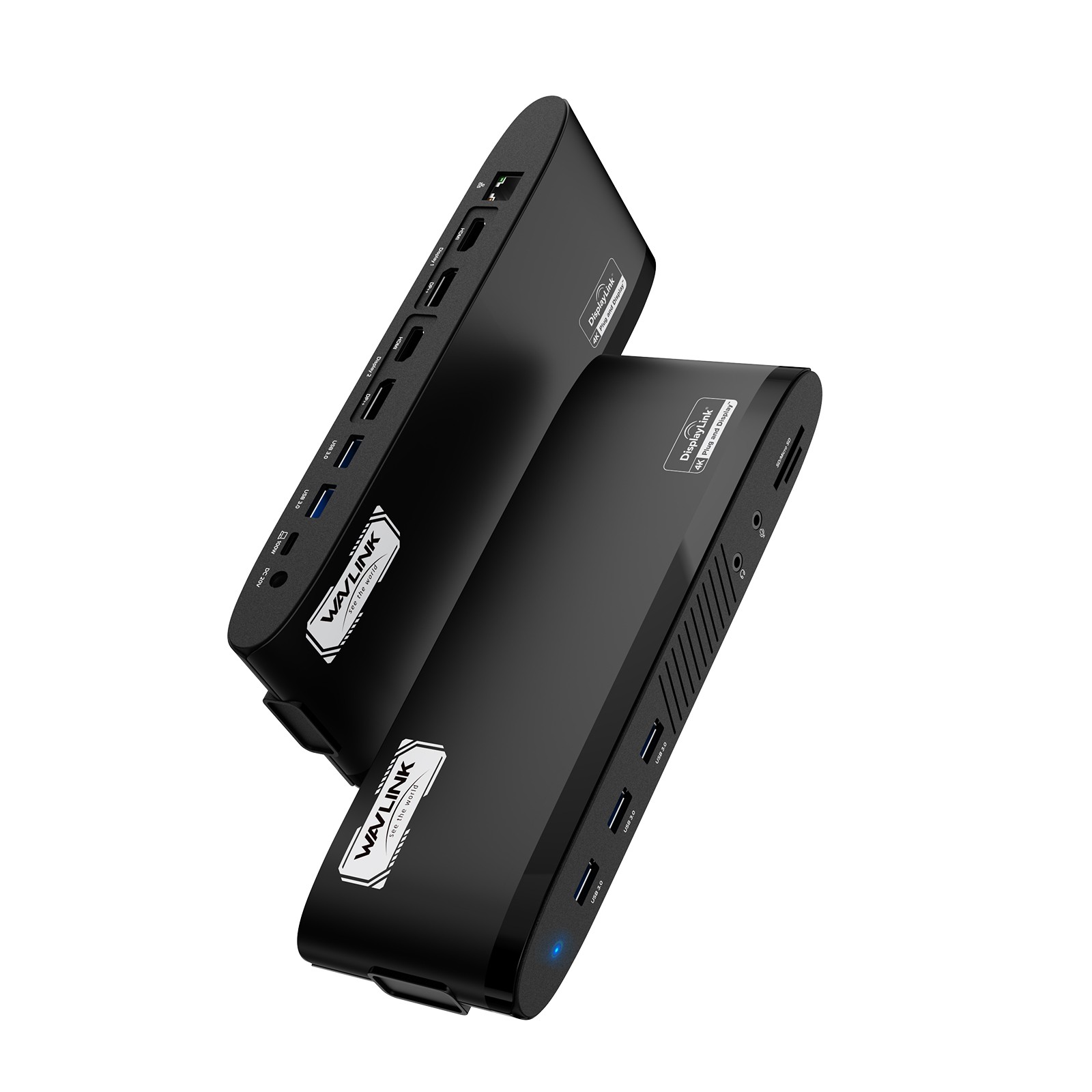 Dual 5K DisplayLink Docking Station 2 Monitors 14-in-1 USB-C Laptop Dock 100W PD