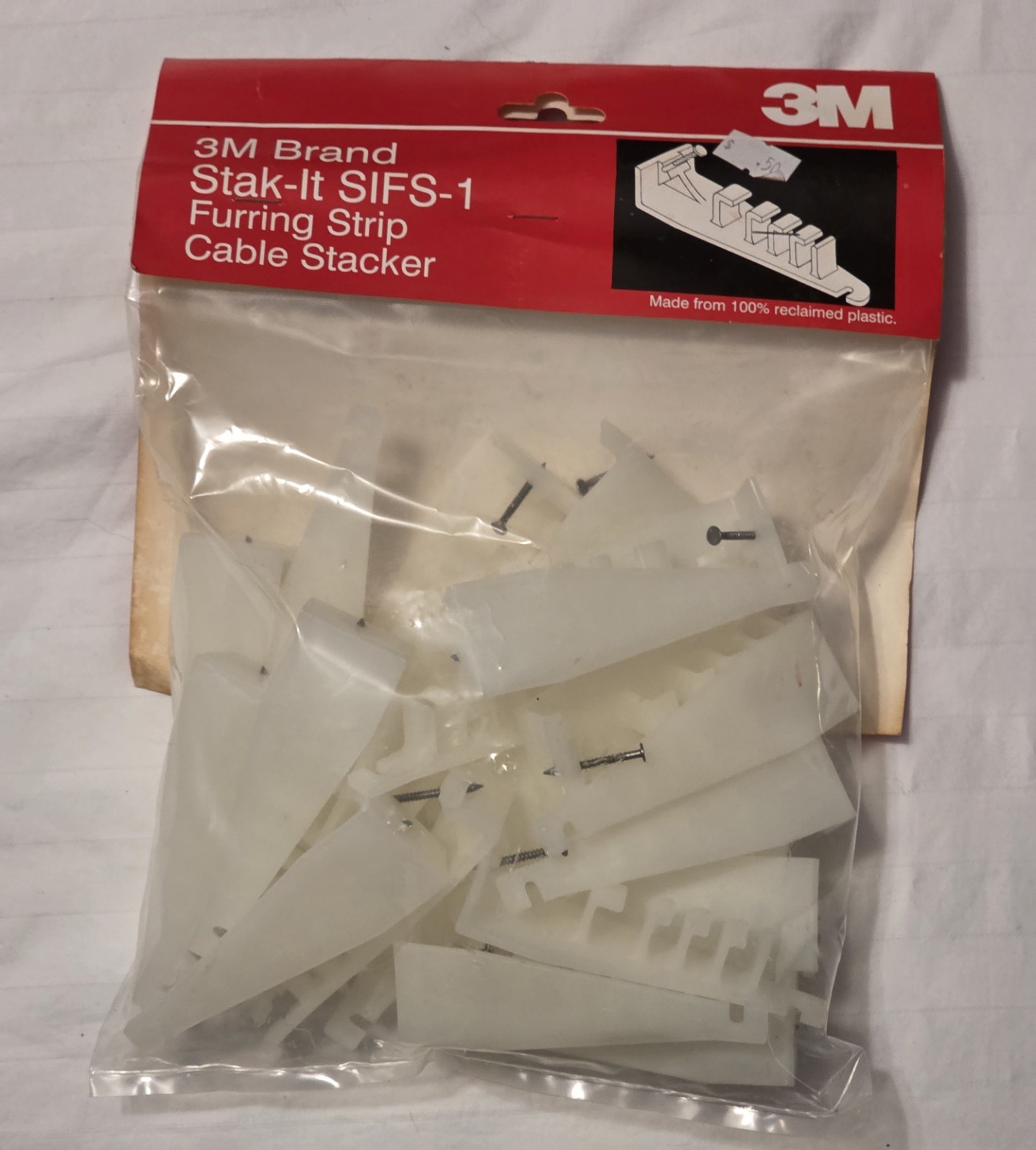 3M Furring Strip Cable Stacker Stak-It SIFS-1 - Pack of 25 - NEW