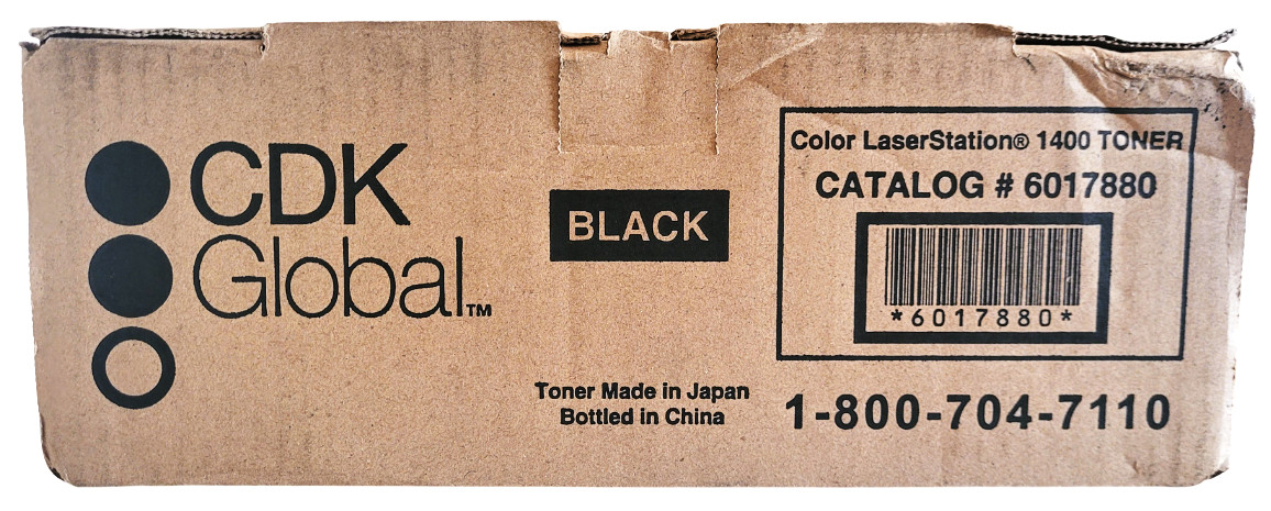 CDK Global Black 1400 Color LaserStation Toner 6017880