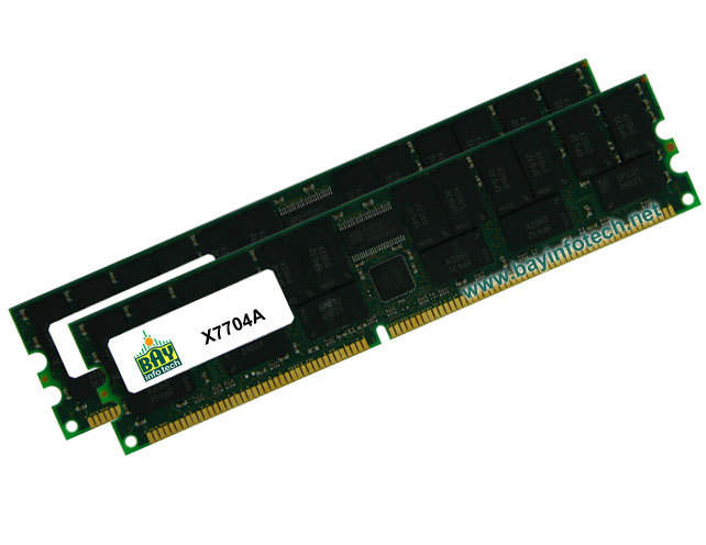 X7704A 2GB (2x1GB) 370-7671 Memory Kit For Sun Blade/Fire Servers
