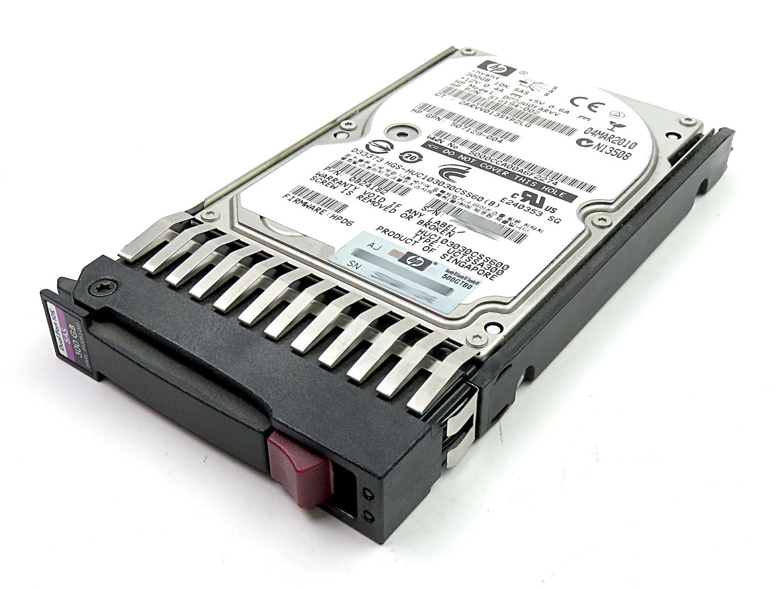 DG0300FARVV HP 300GB 10K 6GB/S SAS 2.5'' HARD DRIVE W/TRAY