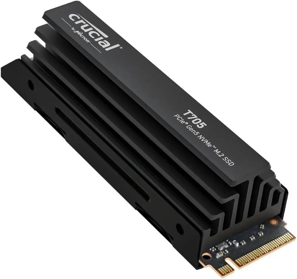 Crucial SSD T705 1TB Endurance PCIe Gen5 NVMe M.2 2280  Heatsink CT1000T705SSD5