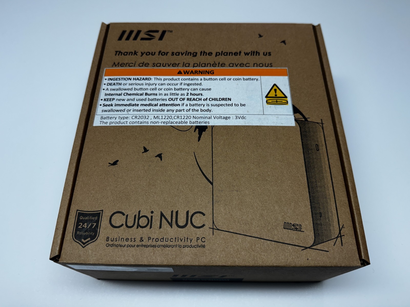MSI Cubi NUC 1MG-009BUS CUBINUC1M009B Barebone Mini PC Core 7-150U WiFi 6E NEW