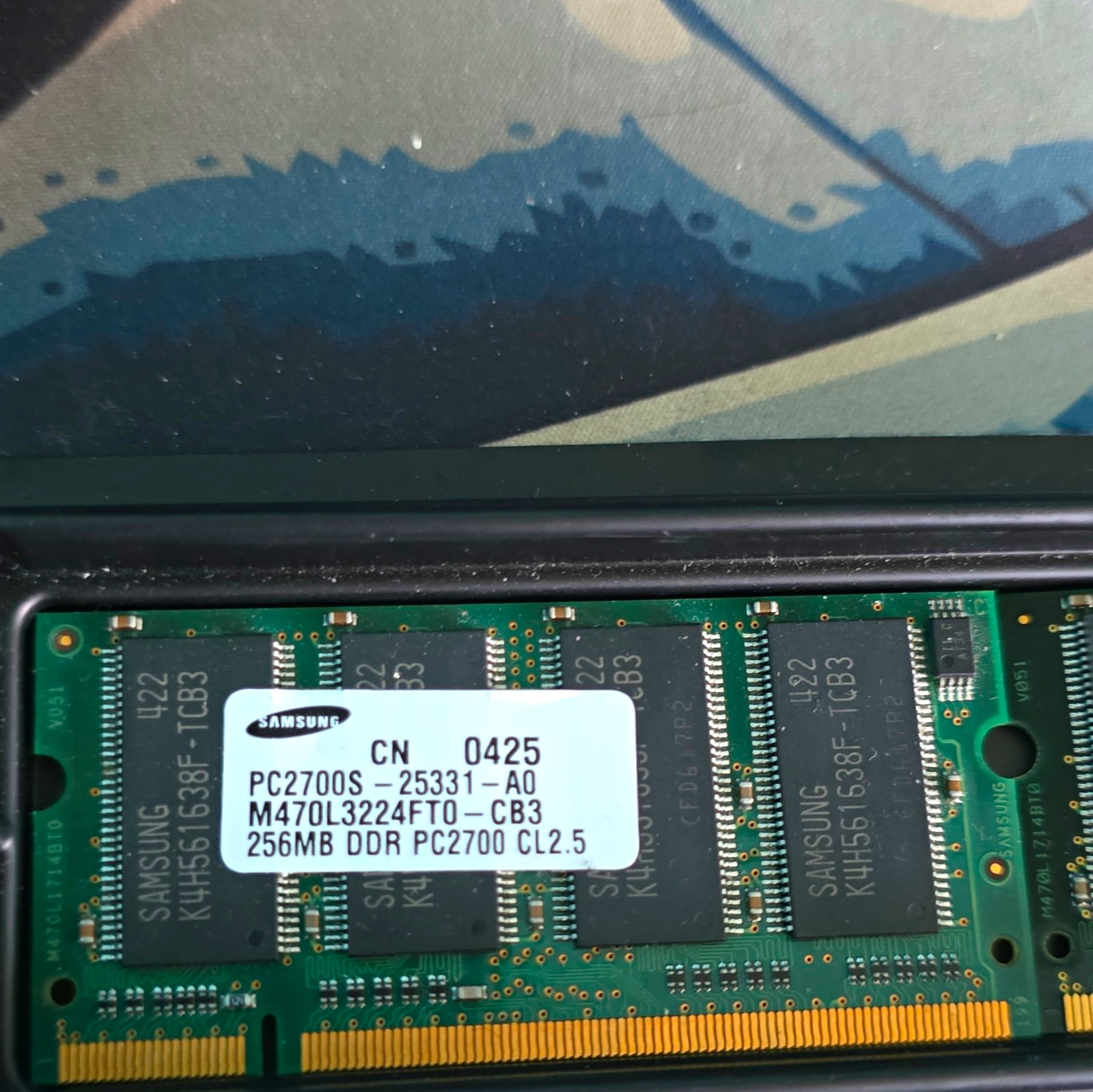 Samsung 768MB Kit (3x256MB) DDR SO-DIMM PC2700S DDR-333 200-Pin Non-ECC
