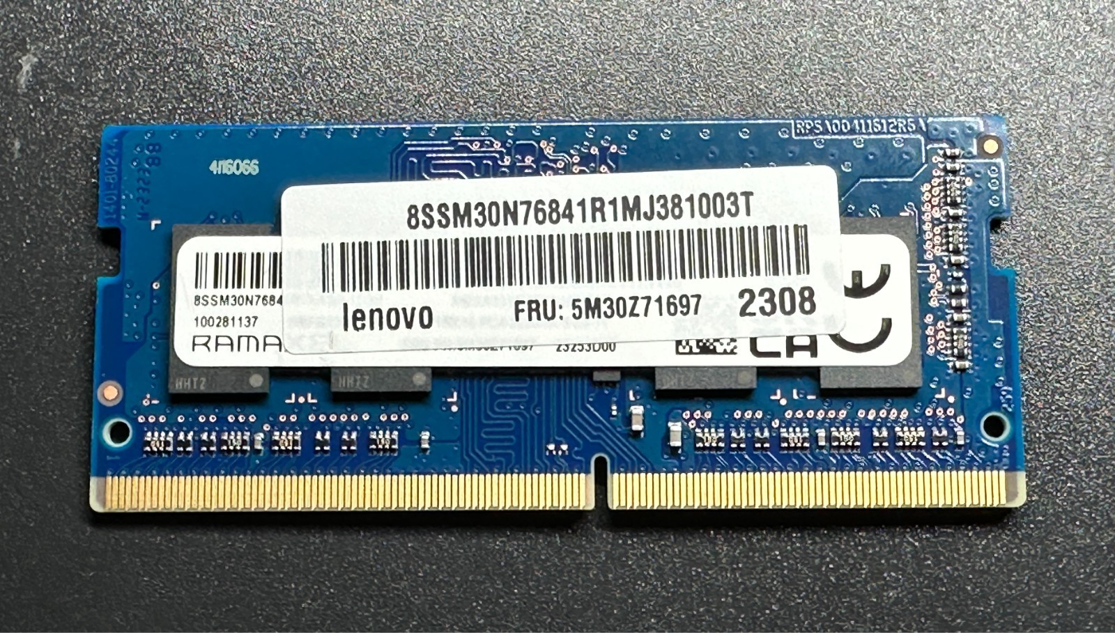 5M30Z71697 - Lenovo 4G DDR4 3200 SODIMM RAM Ramaxel Memory