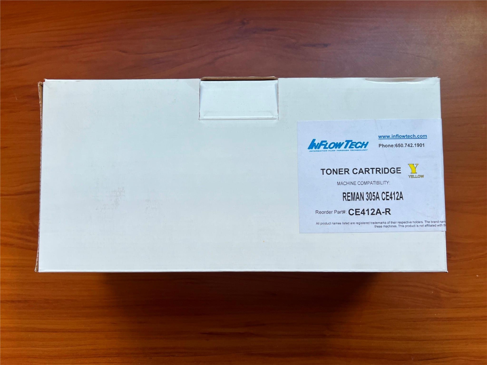 InFlow Yellow Toner Cartridge for REMAN 305A CE412A  CE412A-R