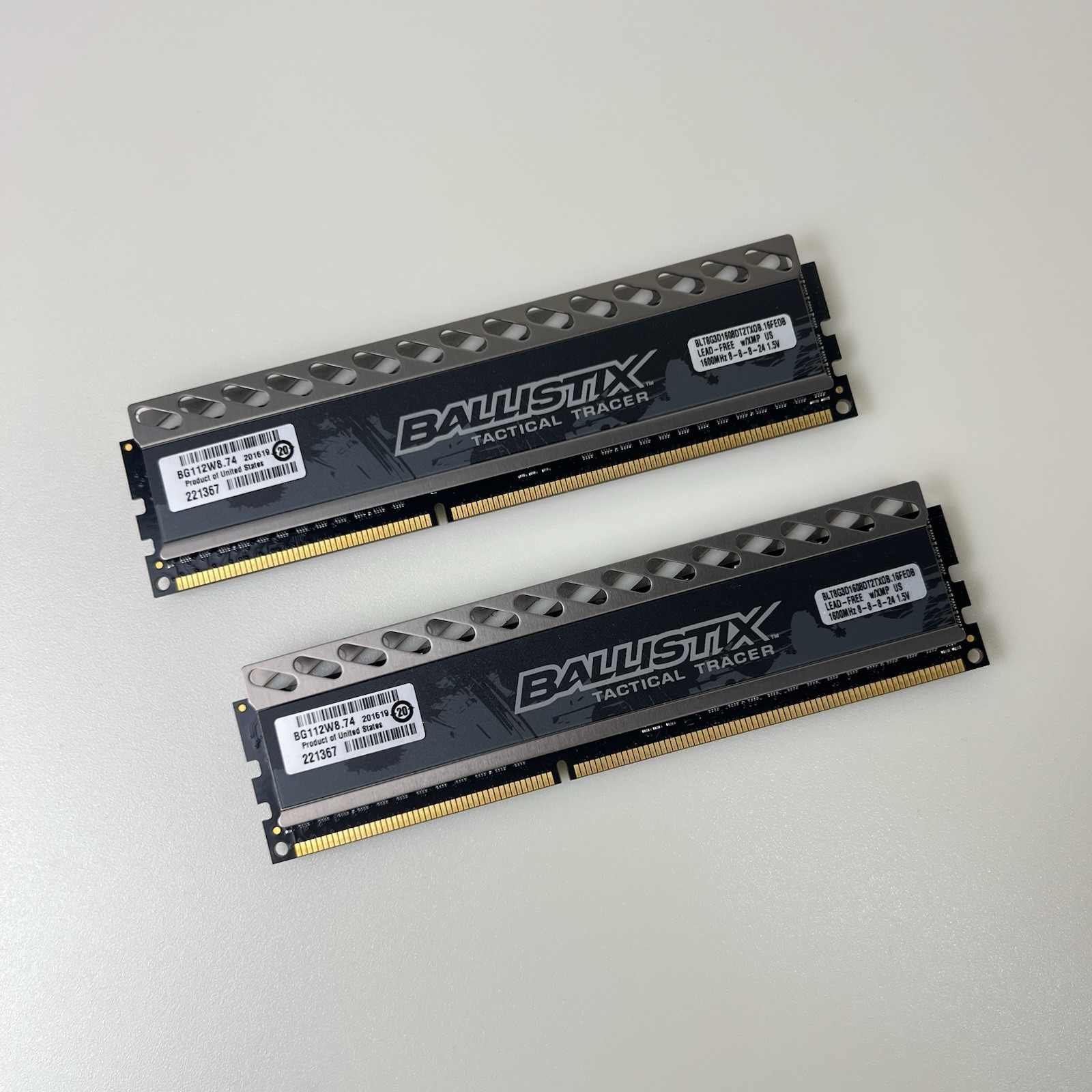 Crucial Ballistix Tactical Tracer 16GB 2x8GB DDR3 1600MHz CL8 RAM Kit