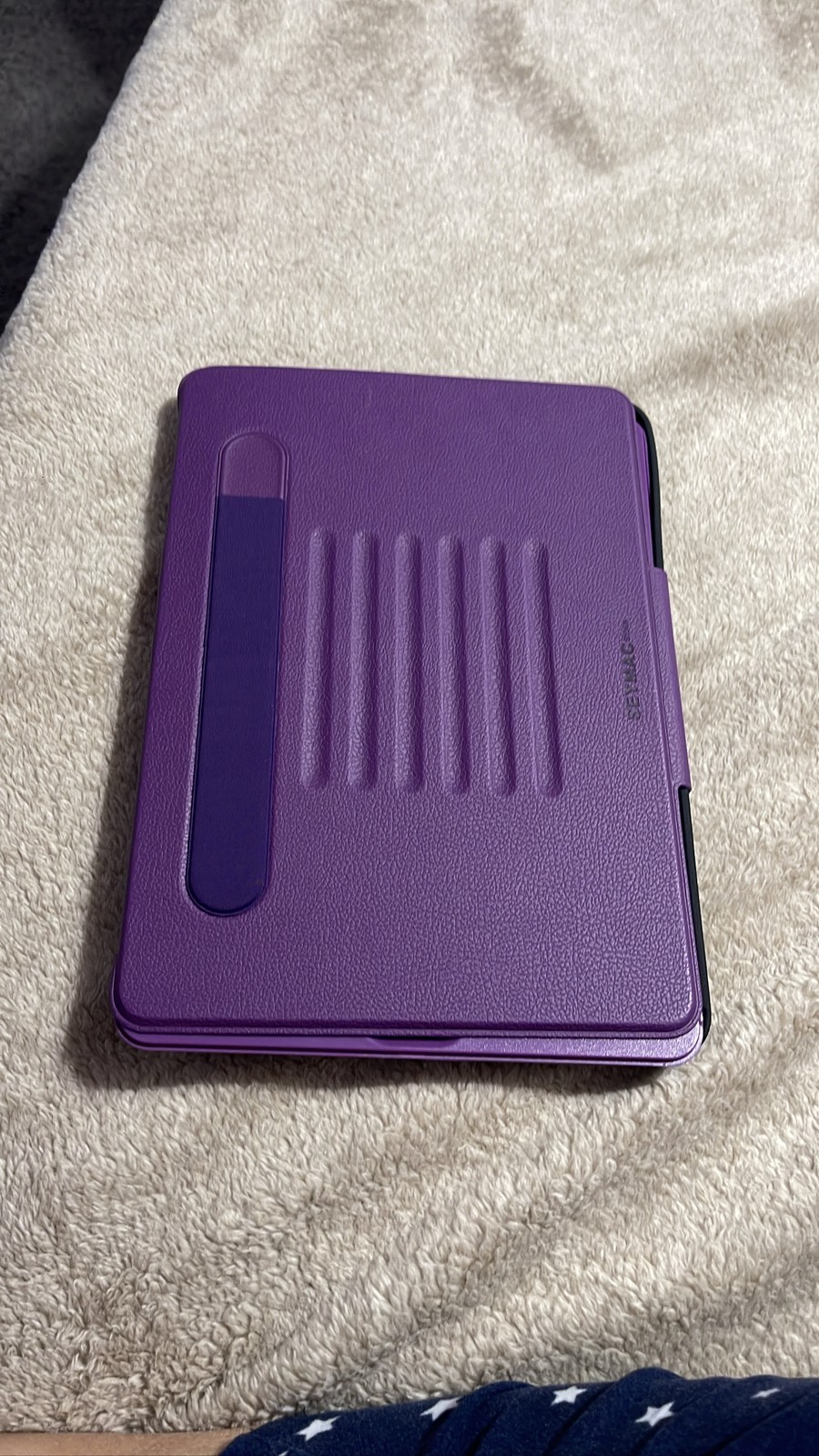 SEYMAC Case for iPad 9th 8th 7th Gen 10.2" Shockproof Stand Pen Holder Purple