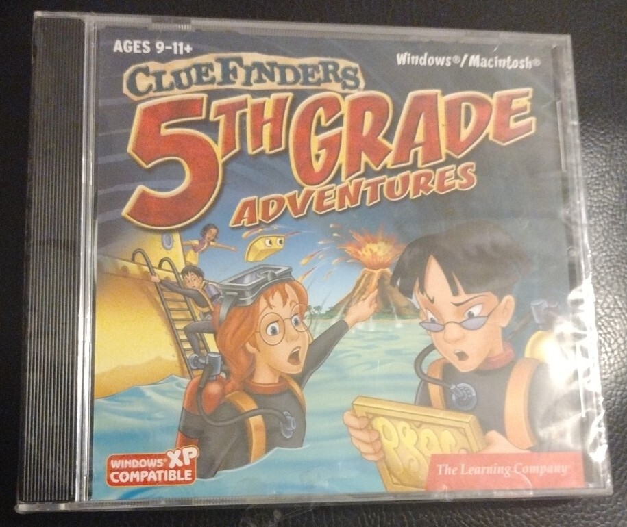 Clue Finders 5th Grade Adventures - The Learning Company Ages 9-11 PC CD-ROM