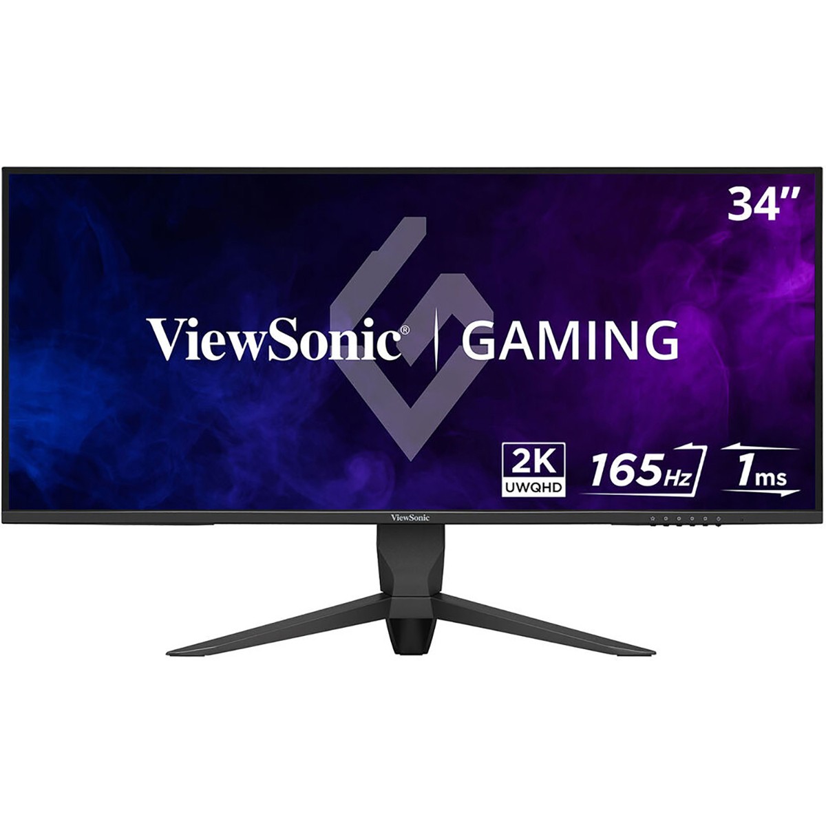 ViewSonic VX3418-2K 34" 21:9 UWQHD 165Hz MVA LED Gaming Monitor, Black