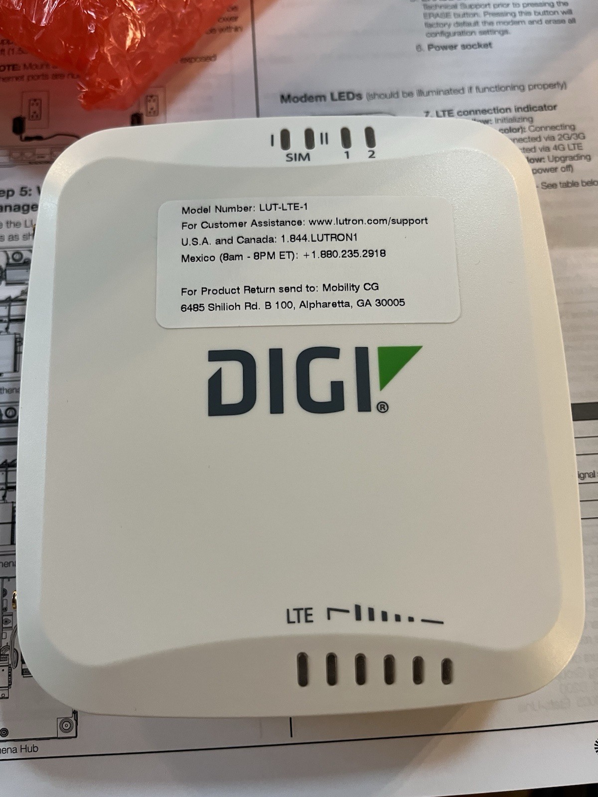 Digi EX15 ASB-EX15-XX06-OUS Wireless cellular modem 4G LTE Accelerated 1003-CM