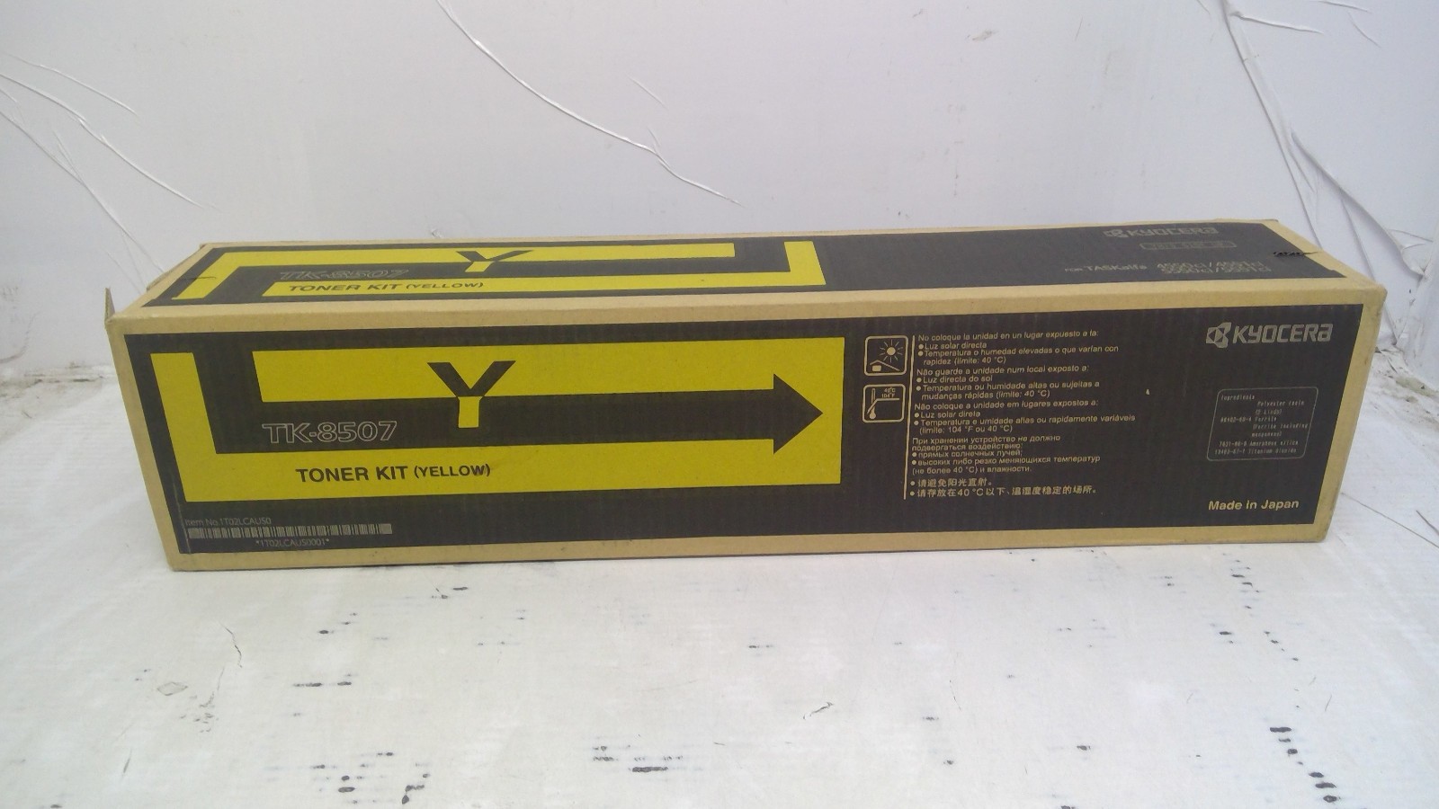 Genuine Kyocera TK-8507Y 4550ci/4551ci Yellow Toner Cartridge *OPEN*  1T02LCAUS0