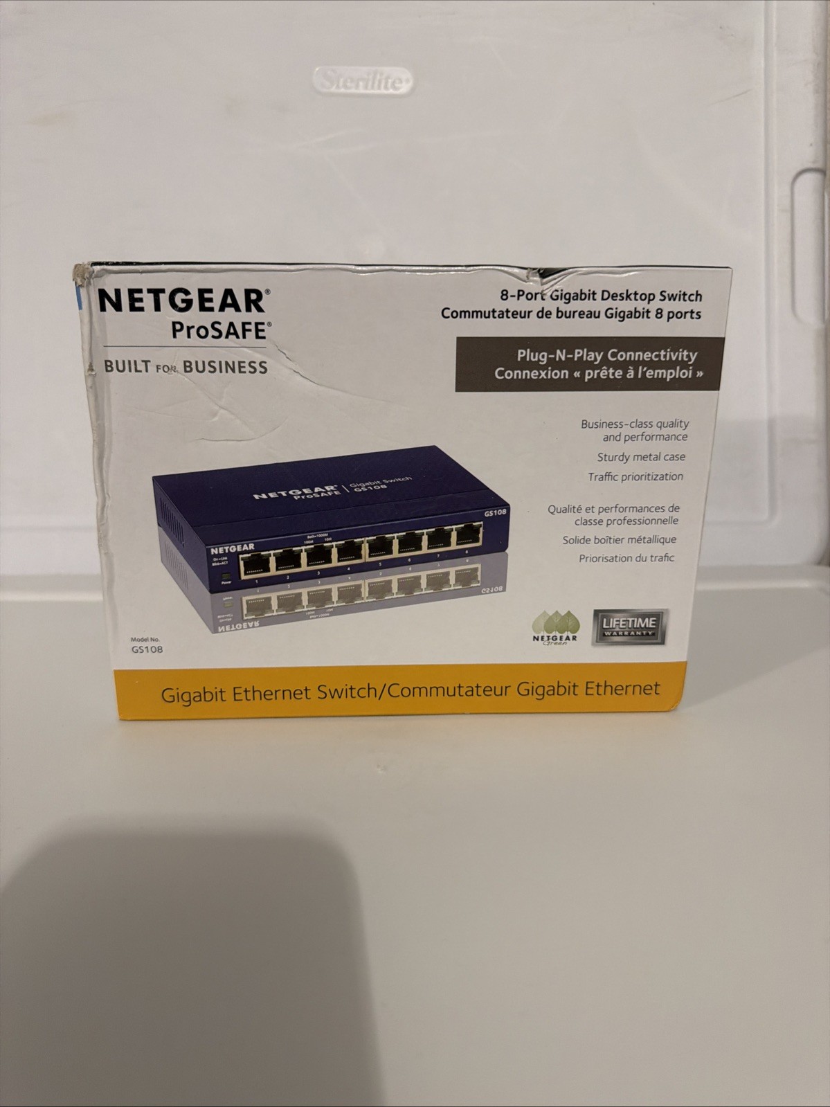 NETGEAR GS108 ProSafe (GS108-400NAS) 8 Port Standalone Gigabit Ethernet Switch