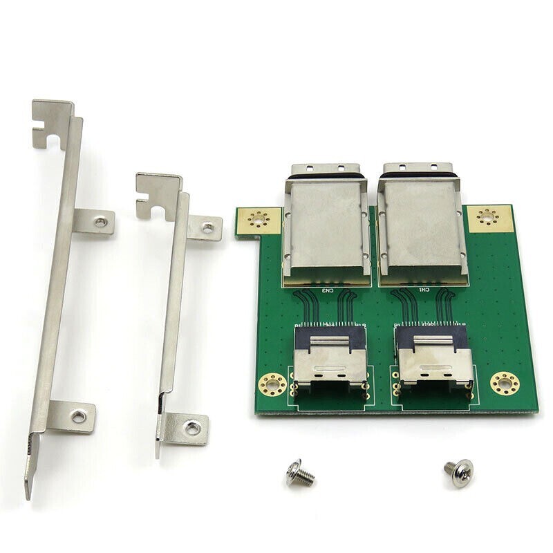 2 Port Internal SFF-8087 to External 8088 PCI Mini SAS 26P Adapter SAS RAID