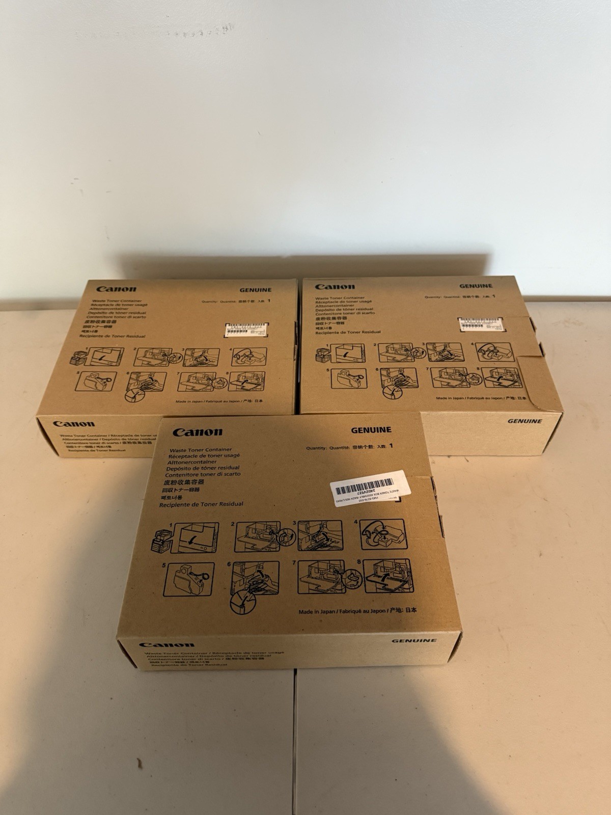 Canon FM3-9276-000/010/020/030 Lot of x3 Waste Bottle WT-101, imageRUNNER 2520