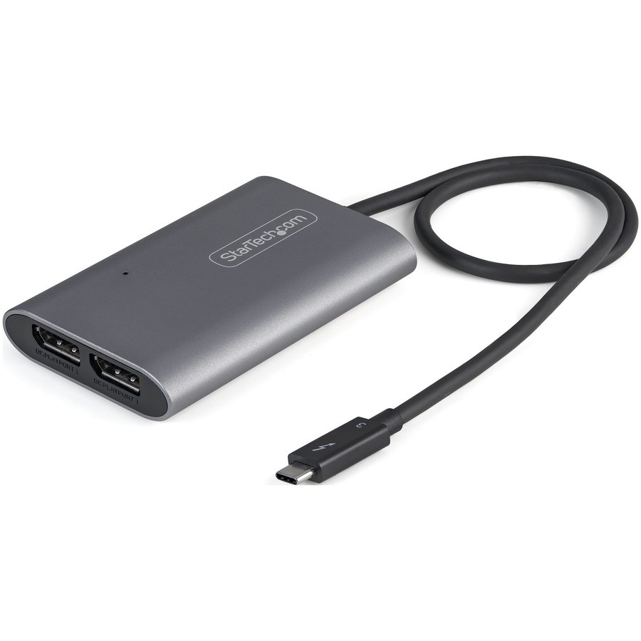 StarTech Thunderbolt to Dual DisplayPort Adapter DP 1.4, Dual 4K 60Hz DP Video
