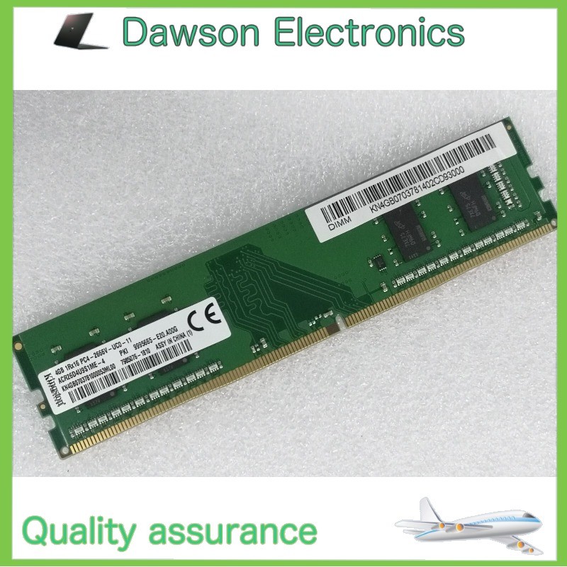 Kingston 4GB DDR4 2666 1Rx16 PC4-21300 for DELL HP Lenovo Acer Desktop DIMM RAM